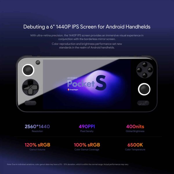 Console de jeu portable Android Ayaneo Pocket S